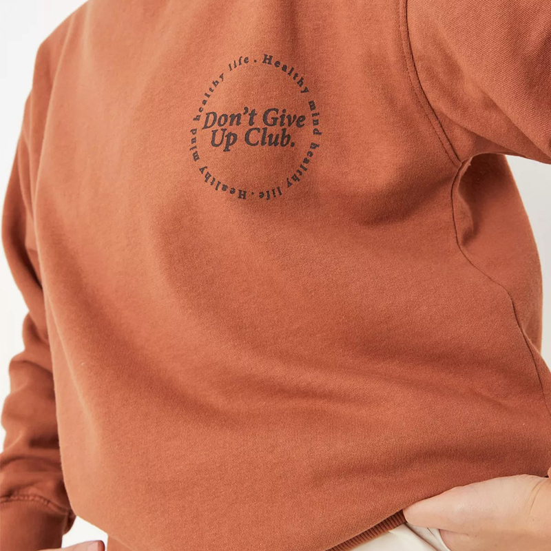 lime oversized positive slogan sweatshirt