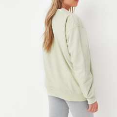 lime oversized positive slogan sweatshirt