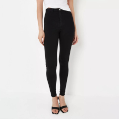 recycled tall black vice skinny jeans