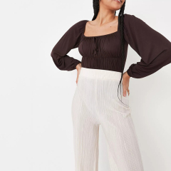 chocolate jersey milkmaid bodysuit