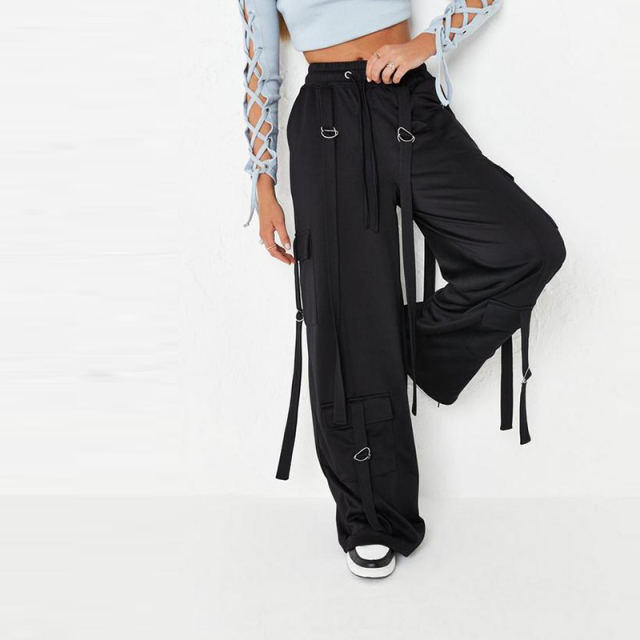 blue extreme pocket cargo joggers