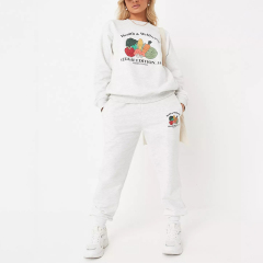 grey co ord veggie edition graphic sweatshirt