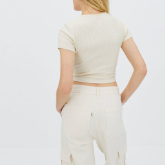 Short Sleeve Cutout T-Shirt