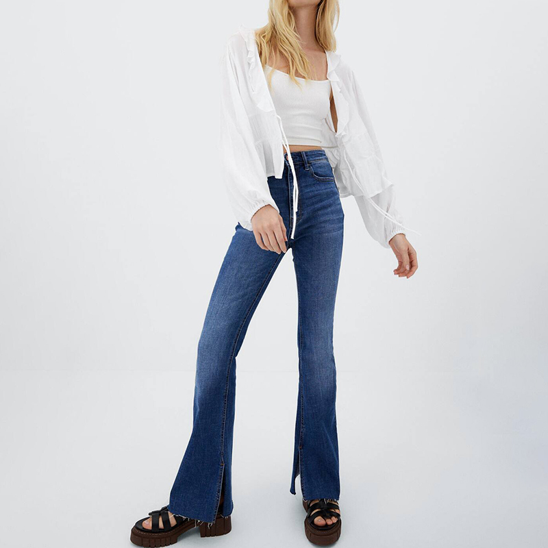 Double knotted crepe blouse