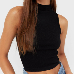 turtleneck seamless T-shirt