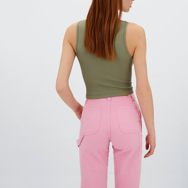turtleneck seamless T-shirt