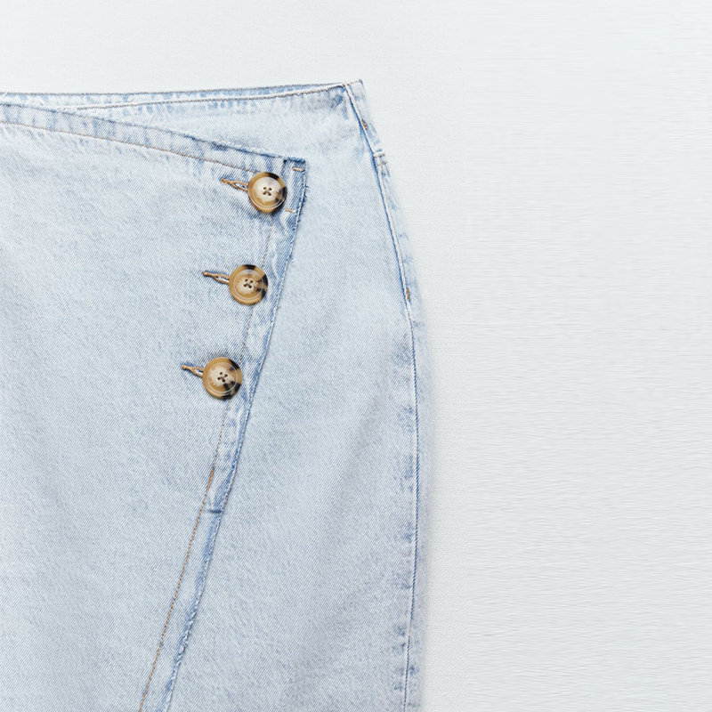denim midi skirt