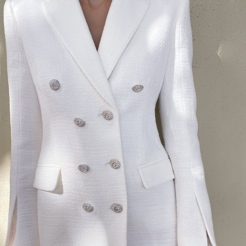 textured dress coat