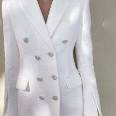 textured dress coat