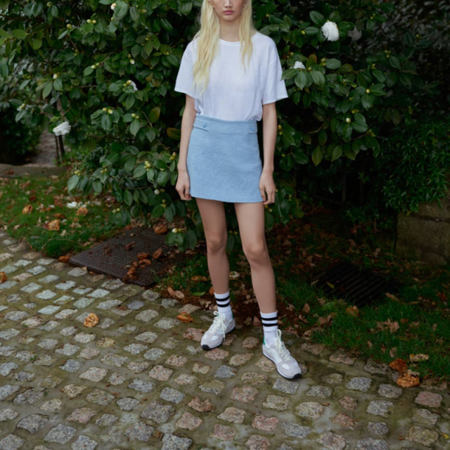 textured skirt