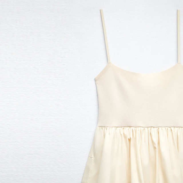 panelled mini dress