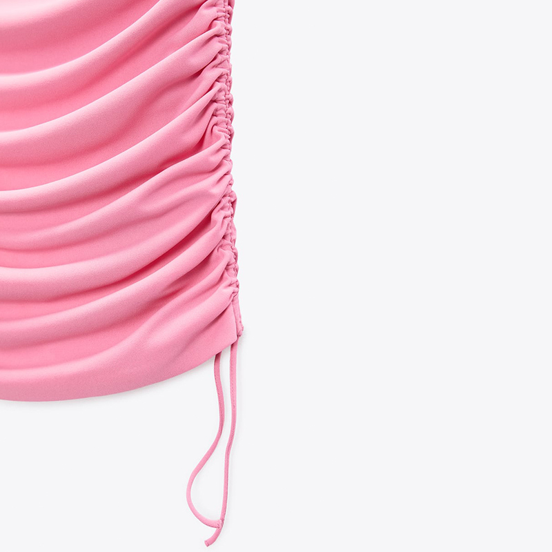 ruched miniskirt