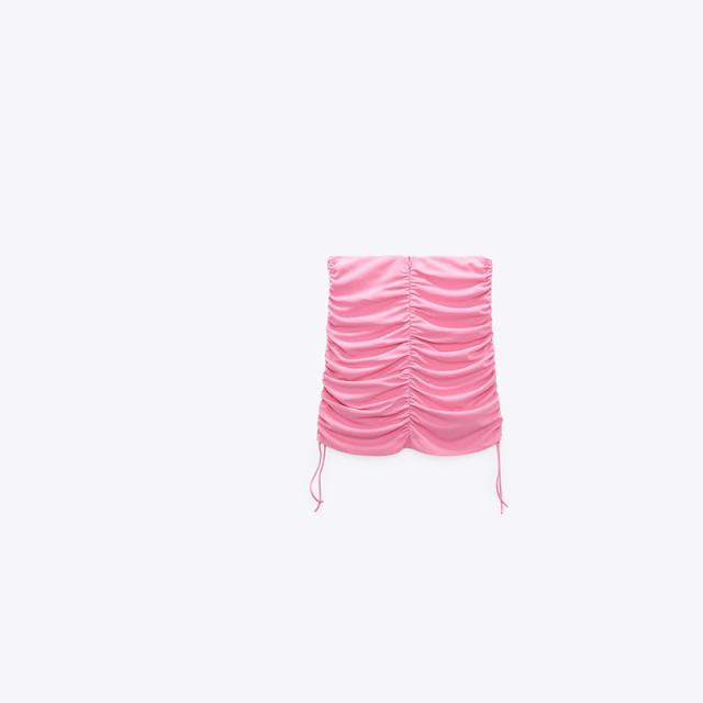 ruched miniskirt