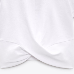 Hem Knotted T-Shirt