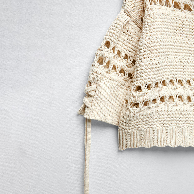 cutout knitted sweater