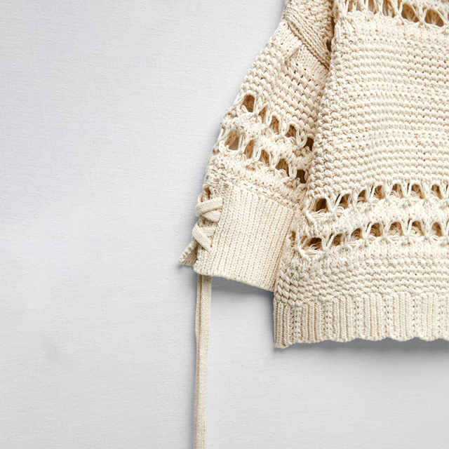 cutout knitted sweater