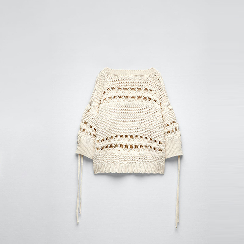cutout knitted sweater