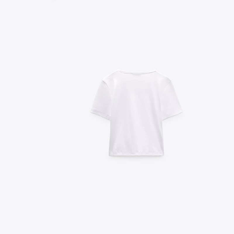 Hem Knotted T-Shirt