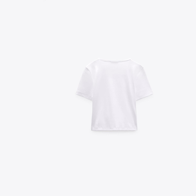 Hem Knotted T-Shirt