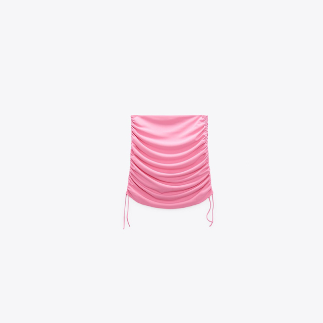 ruched miniskirt