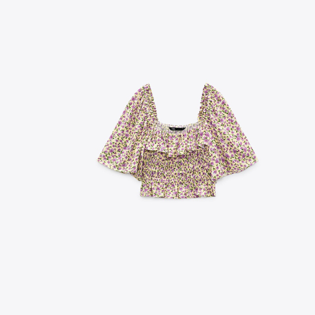 floral print top