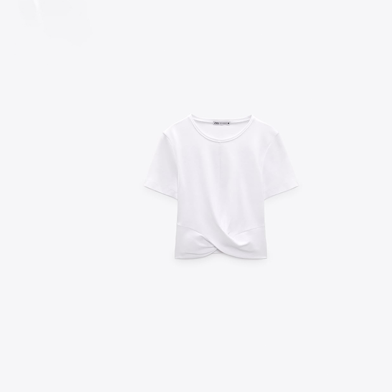 Hem Knotted T-Shirt