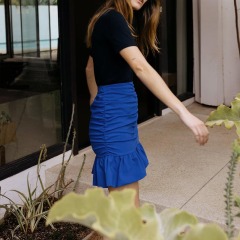 pleated skirt