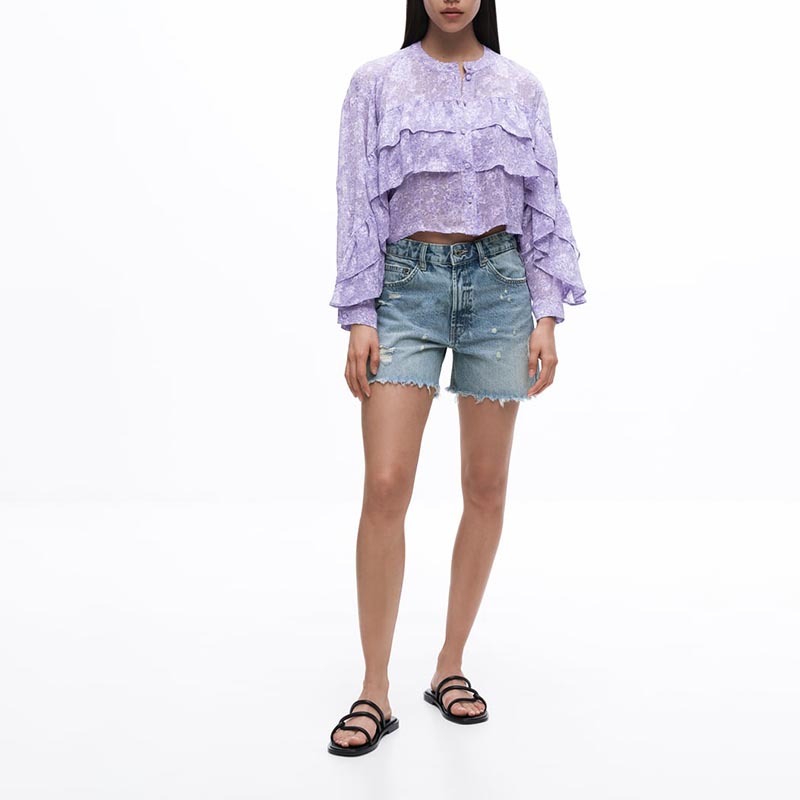 floral print shirt