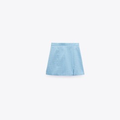 polka dot mini skirt