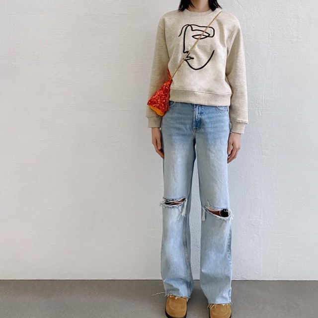 embroidered sweatshirt