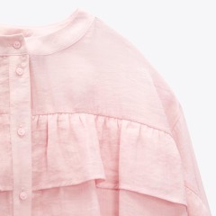 layered embellished romantic shirt