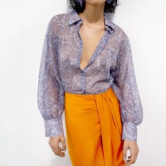 translucent printed shirt