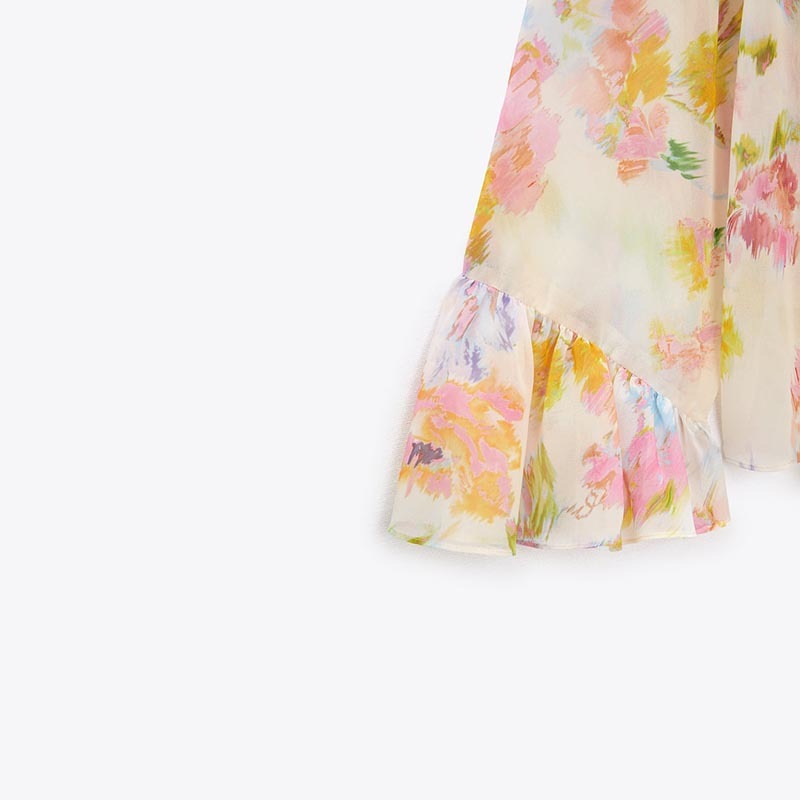 layered embellished print shirt