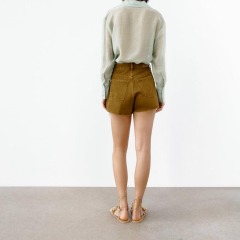 frilled translucent shirt