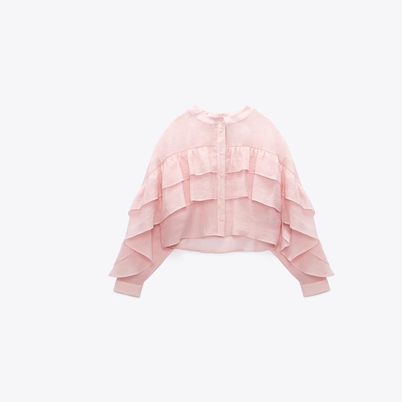 layered embellished romantic shirt