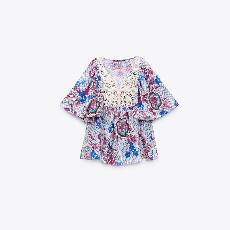 Crochet Panel Shirt