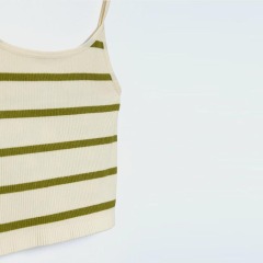 seamless cropped suspender top