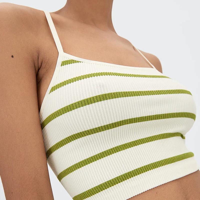 seamless cropped suspender top