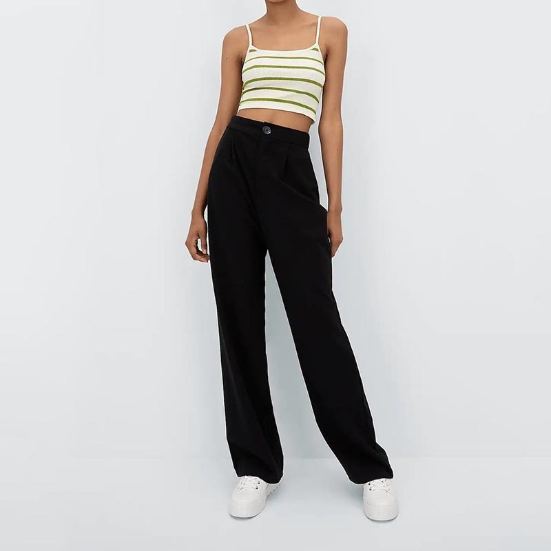 seamless cropped suspender top