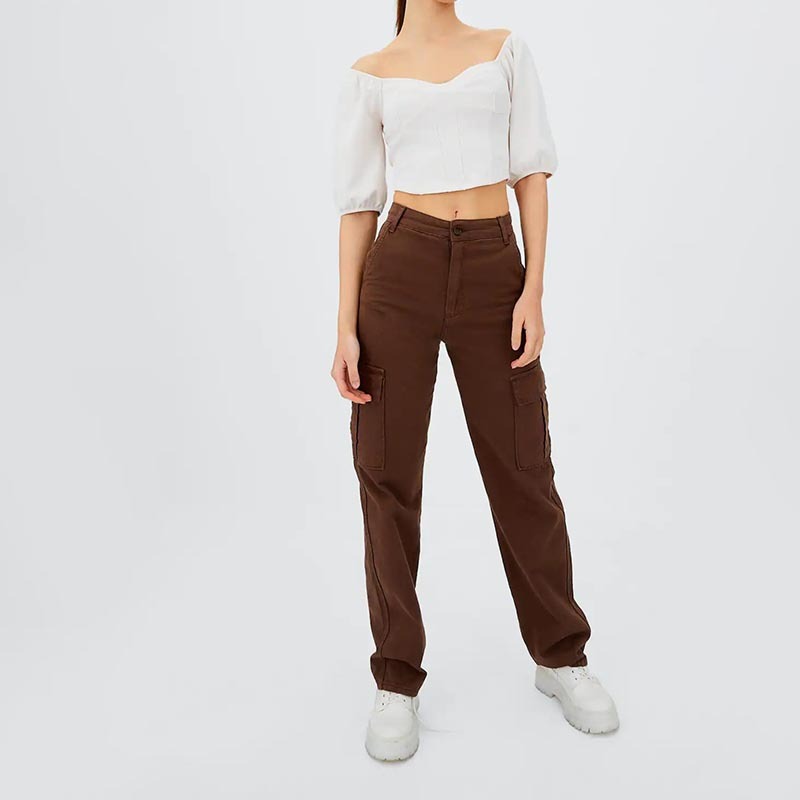 Puff-sleeve T-shirt with girdle