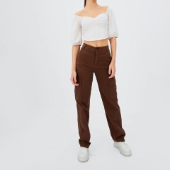 Puff-sleeve T-shirt with girdle