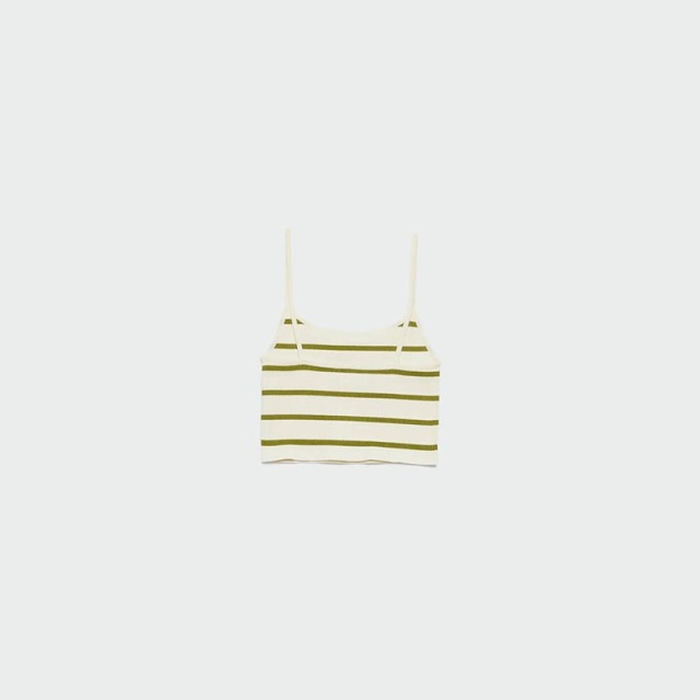 seamless cropped suspender top