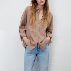 Gold Button-Up Shirt