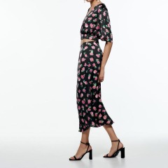 floral print short shirt
