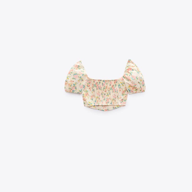 floral print top