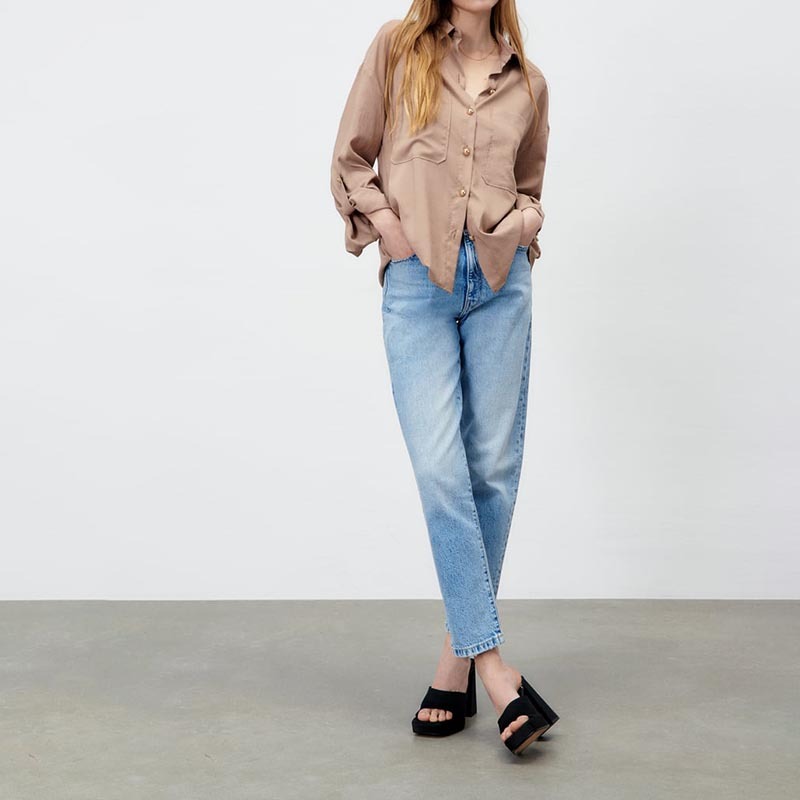 Gold Button-Up Shirt
