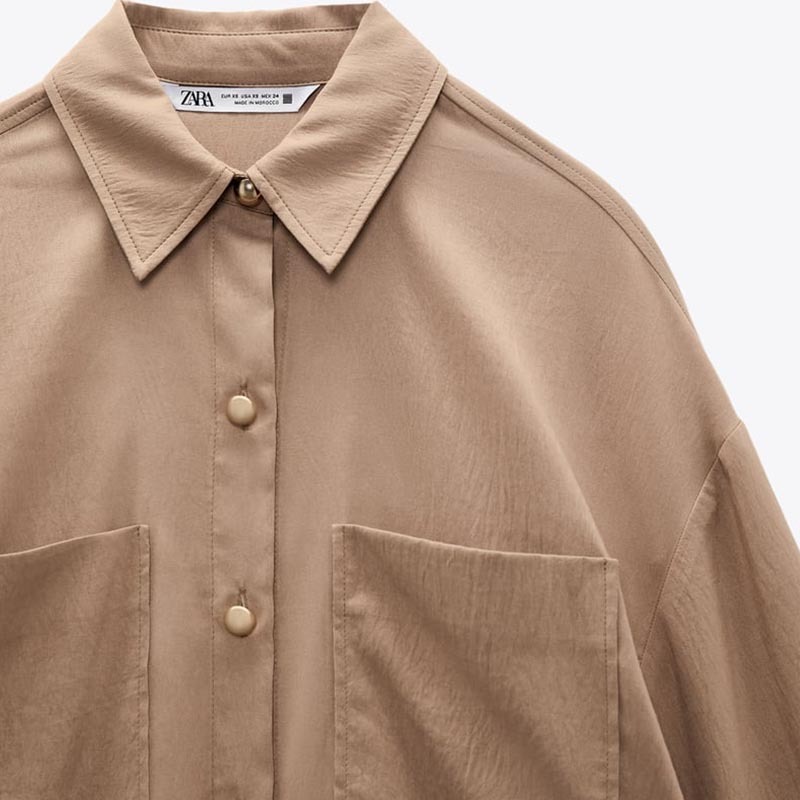 Gold Button-Up Shirt