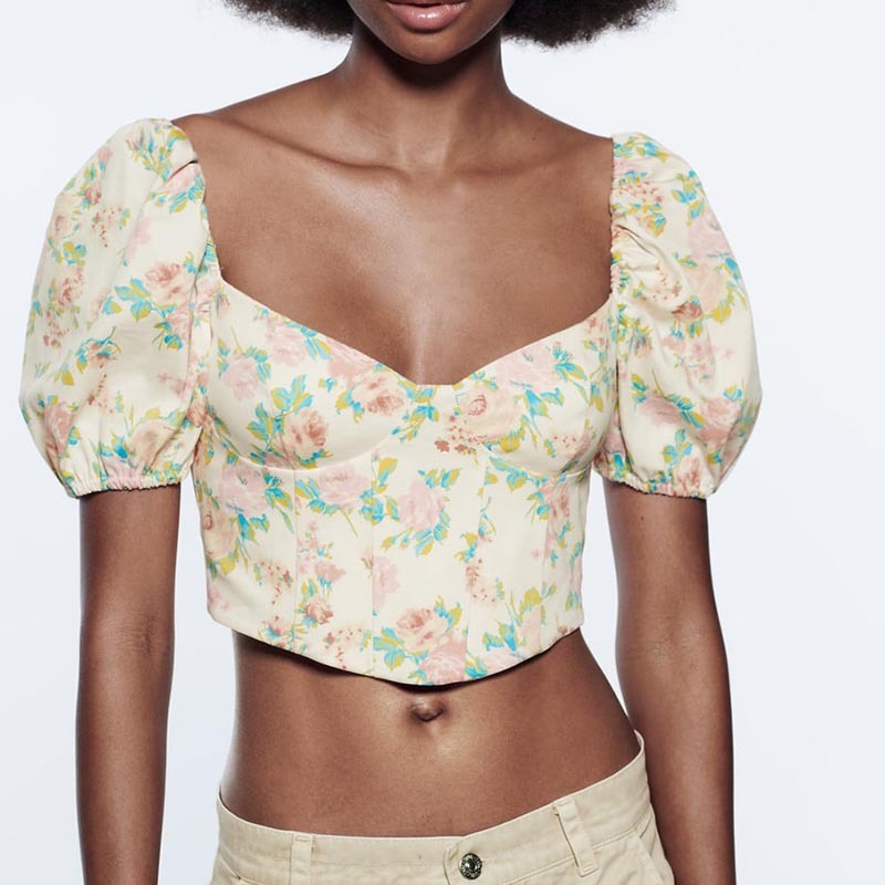floral print top