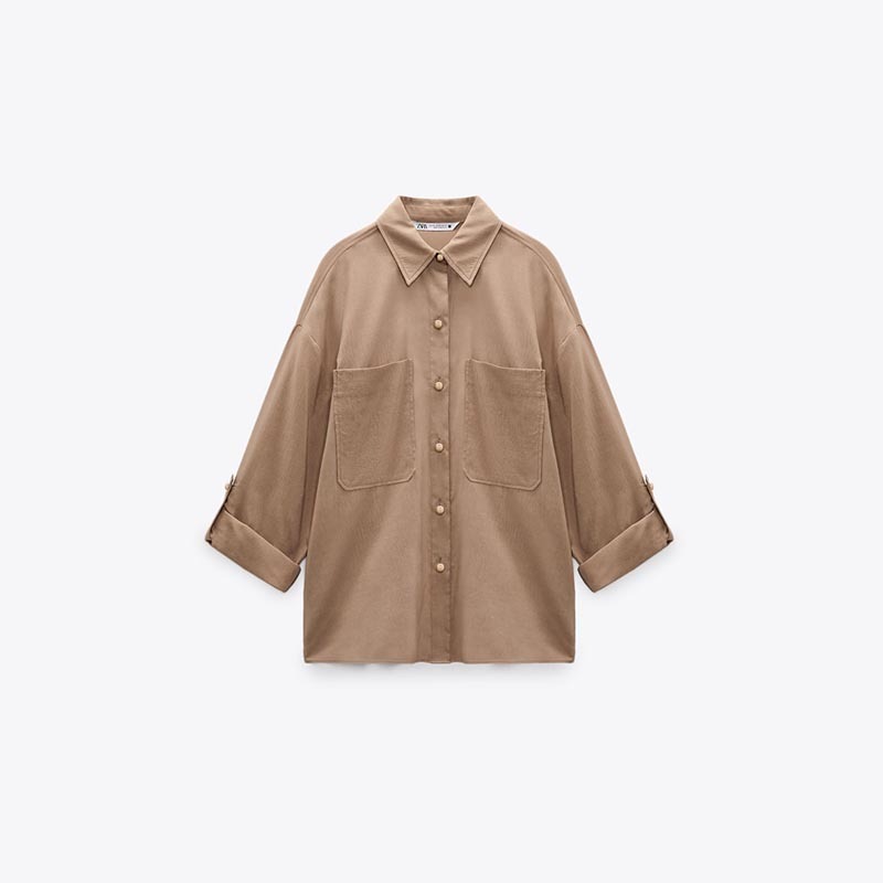Gold Button-Up Shirt