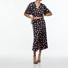 floral print short shirt